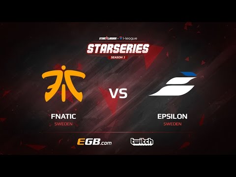 [EN] fnatic vs Epsilon, map 2 cache, SL i-League StarSeries Season 3 Europe Qualifier