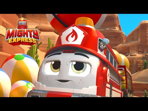 Flicker Retrieves Lost Beach Balls ⛱ | Mighty Express Clips | Cartoons for Kids