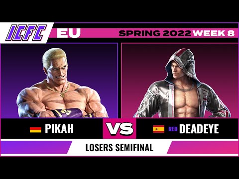 Pikah (Geese) vs. Deadeye (Steve) Losers Semifinal - ICFC EU Tekken 7 Spring 2022 Week 8