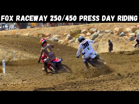 Deegan Messing with Jett ALREADY?! 250 & 450 Press Day Riding from Fox Raceway (Pala) Pro Motocross
