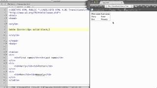CSS - 17. Table border, collapse, width and height
