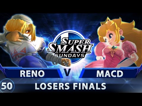 SSS 50 - Reno (Sheik) vs. SPY | MacD (Peach) - SSBM Top 32 Losers Finals - Smash Melee