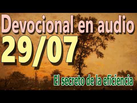 Devocional en audio 29/07 - El secreto de la eficiencia