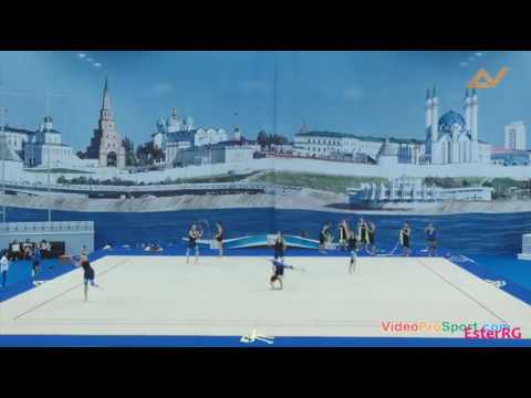 Spain 2 hoops + 6 clubs Training - WC Kazan 2016