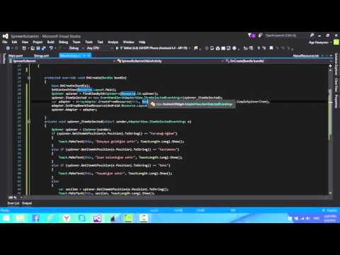 Xamarin Android - Spinner