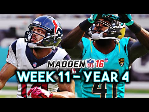 Madden 16 Jaguars Connected Franchise Year 4 - Week 11 vs Texans | Ep.76