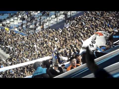 "Yo quisiera ver a Boca unos años en la B.." Barra: La Guardia Imperial &bull; Club: Racing Club &bull; País: Argentina
