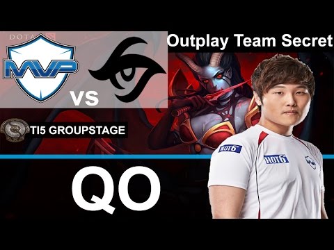 Dota 2 | MvP QO plays QoP [Team Mvp Outplays Team Secret] [TI5 Group]