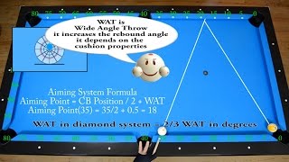 23 Kick Shots Frozen Rail Cue Ball Drill #1 with Aiming System - Pool & Billiard training lesson