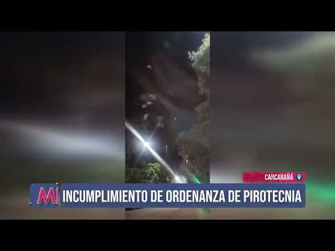 Carcarañá "bombardeada" por artefactos pirotécnicos