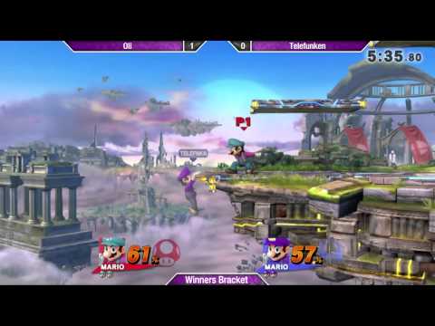 SAFGC R1 - Oli (Blue Mario) vs Telefunken (Purple Mario) - Smash 4