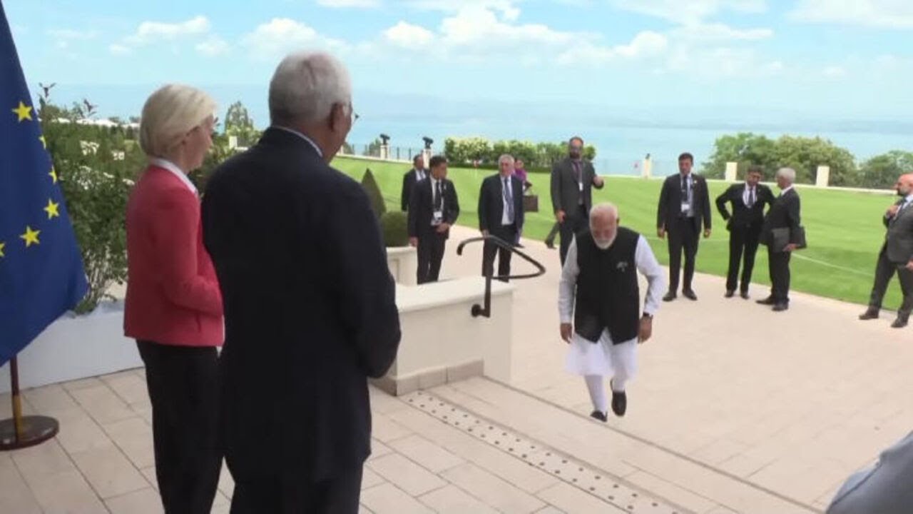 I leader Ue von der Leyen e Costa incontrano premier indiano Modi al G7 per un bilaterale