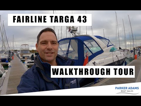 1999 Fairline Targa 43 Walkthrough Tour - A Great Boat and a classic Fairline Targa on Shaft drives