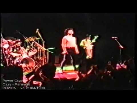 Power Crue Live 1990 - Ozzy . Paranoid