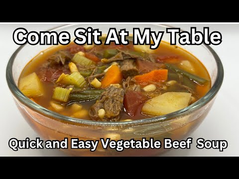 Quick and Easy Vegetable Beef Soup