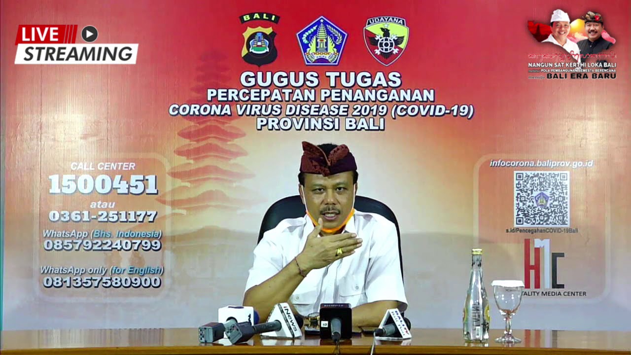 Siaran Pers Perkembangan Penanggulangan COVID–19 Provinsi Bali per 9 April 2020