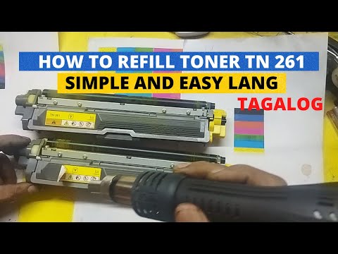 HOW TO REFILL TONER TN-261 SIMPLE AND EASY LANG