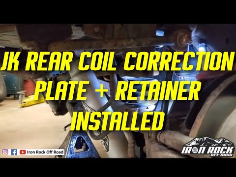 JK Rear Coil Spring Correction Plate and Retainer