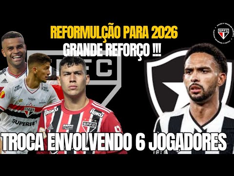 MOVIMENTAÇÕES QUENTES! SPFC SE MEXE NO MERCADO COM BOTAFOGO E CRUZEIRO