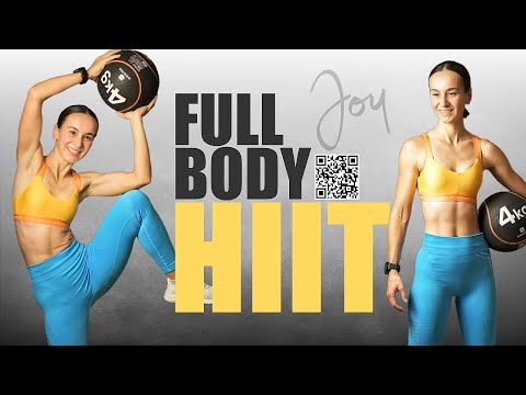 20 Min Full Body HIIT Workout with Medicine Ball (Med ball)