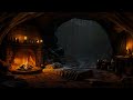 Fall Asleep Faster with Gentle Rain Sounds in a Dark Cave | Deep Sleep & Relaxation