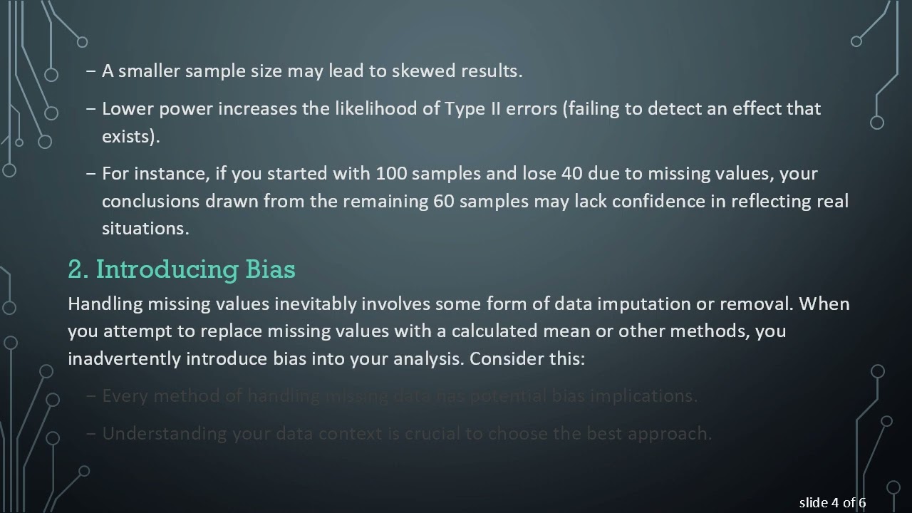 Understanding the Impact of Missing Data on Statistical Analysis