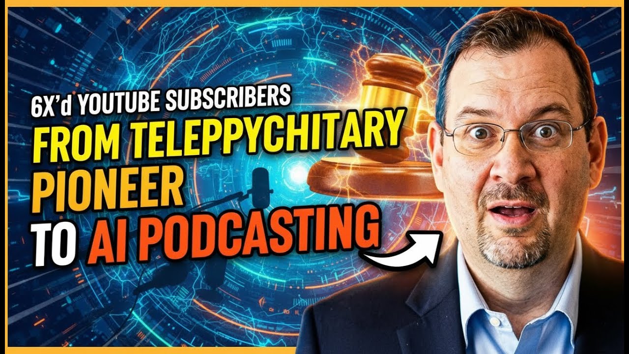 From Telepsychiatry Pioneer to AI Podcasting | 6X’d YouTube Subscribers with AI Podcasts