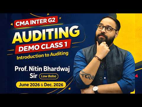 Introduction to Auditing Class 1 By Prof. Nitin Bhardwaj