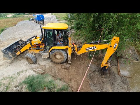 JCB Working For New Bridge Construction - JCB Dozer Working Video - Part 3