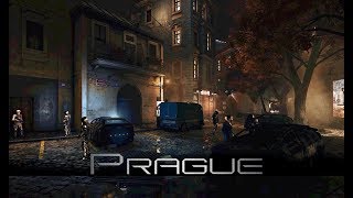 Deus Ex: Mankind Divided - Prague: Překážka District [Night] (1 Hour of Music)