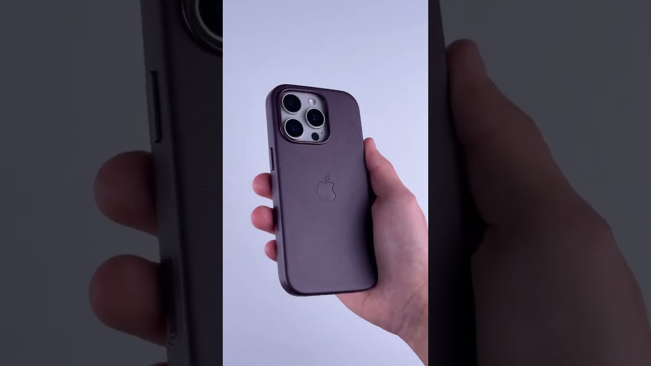 Кожаный чехол Leather Case (AAA) with MagSafe and Animation для Apple iPhone 15 (6.1") Light Brown