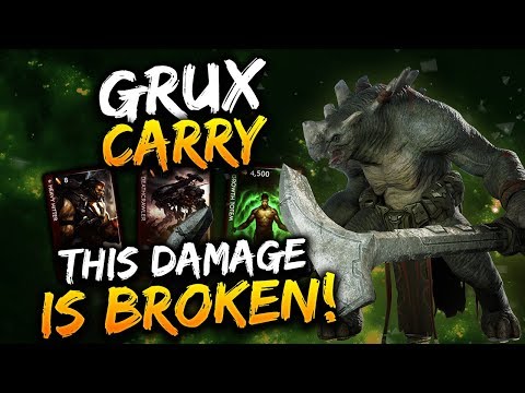 Paragon Grux Gameplay - ONE HIT KILL BUILD - 400% BONUS DAMAGE!