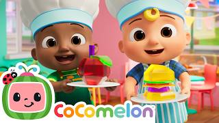 Green Jelly on a Plate | Wibble Wobble Silly Lunch Time | CoComelon Nursery Rhymes & Kids Songs