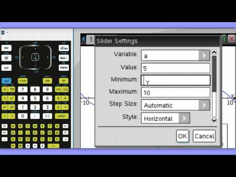 TI-NSpire Quick Tip #34 - Sliders for Dynamic Investigations