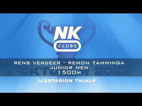 Rens Vergeer - Remon Tamminga Junior Men 1500m NK Clubs 2022