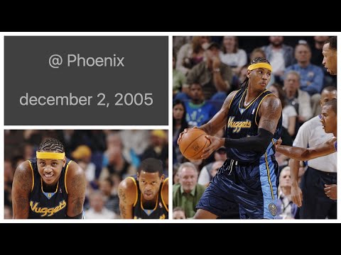 Carmelo Anthony 22 pts @ Phoenix Suns Highlights (december 2, 2005)