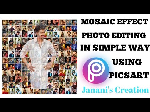 Mosaic Effect Image Editing 💯PicsArt Photo Editing Tutorial in Tamil 🔥 Birthday Gift 🎁