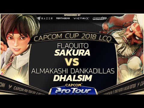 Flaquito (Sakura) vs Dankadillas (Dhalsim) - Capcom Cup 2018 LCQ Top 8 - CPT2018