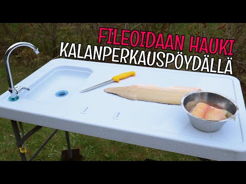 KALANPERKAUSPÖYTÄ REISSUUN, MÖKILLE TAI KOTIIN - HAUKI FILEIKSI