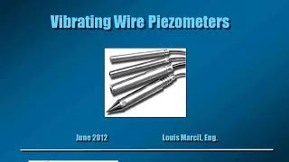 Roctest Webinar – Vibrating Wire Piezometers