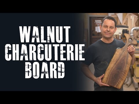 Live Edge Walnut Charcuterie Board // Black Dog Builds