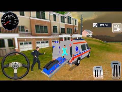 Emergency Ambulance Simulator Pro 🚑💥 Gameplay 05 || Ambulance Games || Flash Simulator