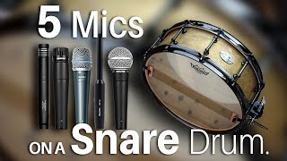 Video thumbnail for ▶️ 5 Mics On A Snare Drum. by T Recording Studio