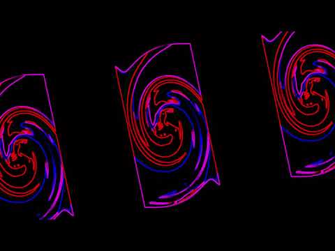 Club Visuals - Spinning Lines Red and Blue