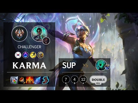 Karma Support vs Thresh - KR Challenger Patch 10.12