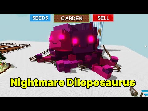 Making a Huge Dilophosaurus | Grow a Garden