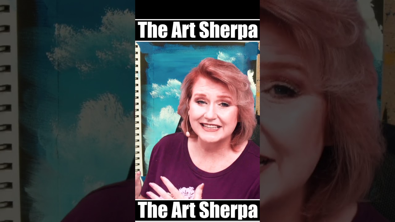 How to paint Clouds EASY painting Trick. Use this surprise tool for great fluffy clouds