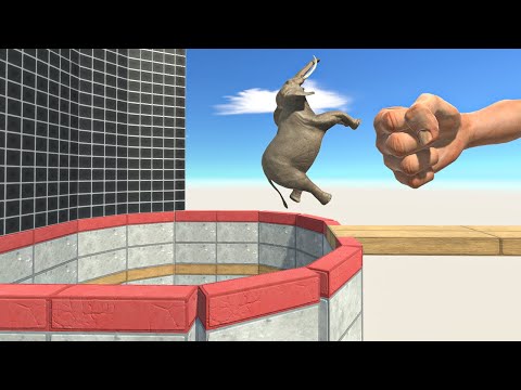 EPIC PUNCH in HOLE - Animal Revolt Battle Simulator