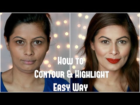 How to Contour & Highlight Easy Way | कैसे दिखाएं चेहरे को पतला | Makeup Basics | Kavya K Video