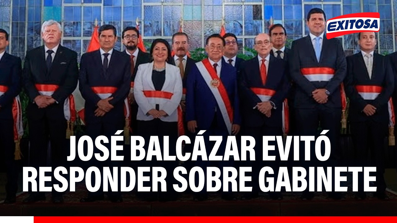 🔴🔵 José MAría Balcázar evitó responder preguntas sobre su nuevo gabinete ministerial
